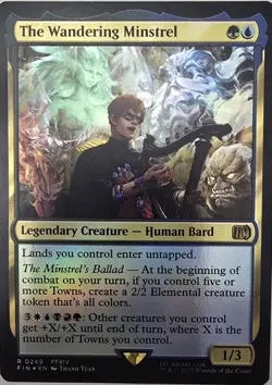 The Wandering Minstrel TOWN Commander Deck MTG Magic Ready-to-Play EDH Ramp - Image 1