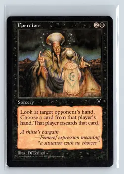 (2x) COERCION - MTG Magic the Gathering Card - Visions - Common - Image 1