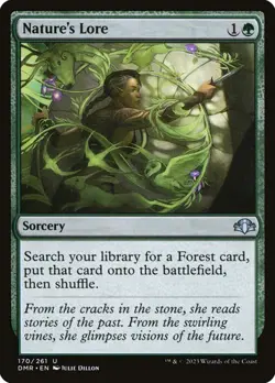 MTG - Nature's Lore - Dominaria Remastered - Magic the Gathering - Image 1