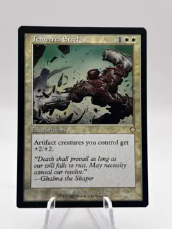 Tempered Steel 76 Retro Frame Rare Commander The Brothers' War BRC MTG NM - Image 1