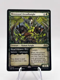 Mosswood Dreadknight 0292 Showcase Wilds of Eldraine WOE MTG NM - Image 1