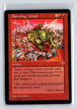 (2x) BARRELING ATTACK - MTG Magic the Gathering Card - Mirage - Rare - Instant - Image 1