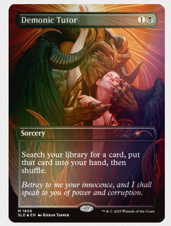 Artist Series: Kieran Yanner Foil Edition Secret Lair Presale MTG Demonic Tutor - Image 4