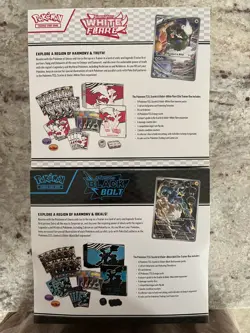 Pokemon Black Bolt and White Flare Elite Trainer Box ETB Set of 2 ships ASAP - Image 2