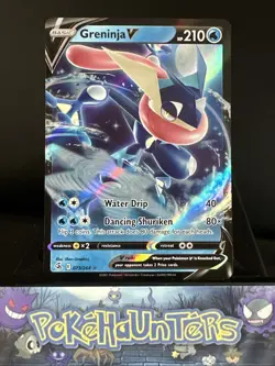 Pokemon Card Greninja V 073/264 Fusion Strike Ultra Rare Near Mint - Image 1