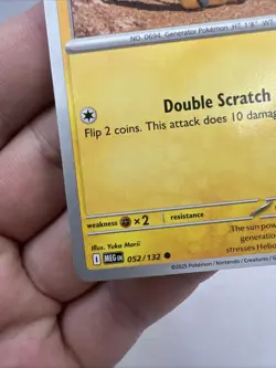 Helioptile 052/132 Non Holo Mega Evolution Common Pokemon 2025 TCG Card NM - Image 5