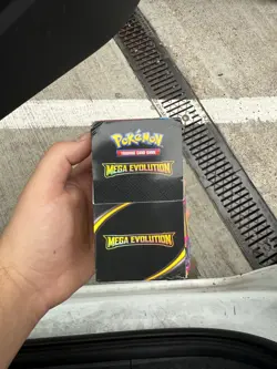 Pokemon TCG Mega Evolution Half Booster Box No Seal (18 packs) In Hand/Fast Ship - Image 1