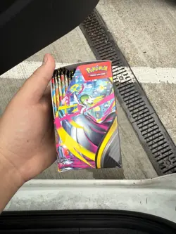 Pokemon TCG Mega Evolution Half Booster Box No Seal (18 packs) In Hand/Fast Ship - Image 2