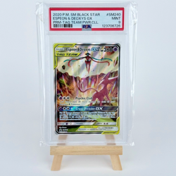 2020 POKEMON SM BLACK STAR PROMO TAG TEAM POWERS COLL ESPEON & DEOXYS GX PSA 9 - Image 1