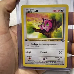 Jigglypuff 54/64 1st Edition Jungle Non Holo Rare Pokemon Card NM Vintage WOTC - Image 1