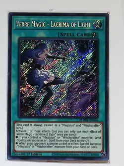Verre Magic - Lacrima of Light - BLMM-EN046 - Secret Rare - 1st Edition Yugioh - Image 1