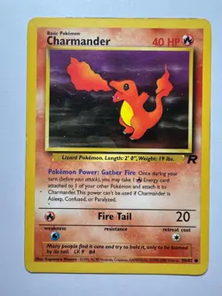 Charmander 50/82 Pokemon Card TCG Team Rocket Set - Image 1