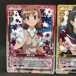 A Certain Scientific Railgun MIKOTO RUIKO KAZARI Set Foil Precious Memories Card - Image 4