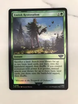 Entish Restoration Foil MTG Magic the Gathering Card NM Near Mint Lord Rings LTR - Image 1