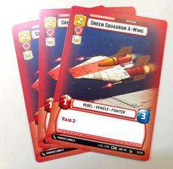 Star Wars Unlimited TCG 02/20 Green Squadron A-Wing OP Kit Hyperspace 3 Card Set - Image 1