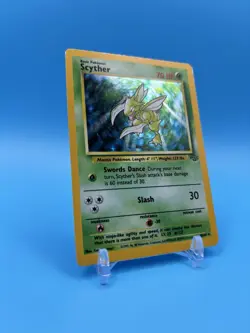 1999 Pokemon Jungle Scyther Holo Rare Card 10/64 1999 Vintage Base Set WOTC - Image 1