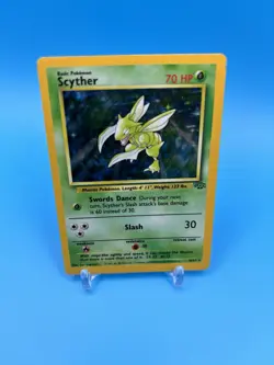 1999 Pokemon Jungle Scyther Holo Rare Card 10/64 1999 Vintage Base Set WOTC - Image 2