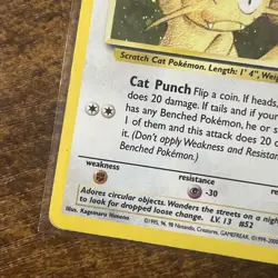 MEOWTH - #10 Black Star Promo - Holo - Pokemon Card - NM - Image 5