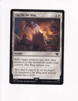 2023 MTG MAGIC THE GATHERING LORD OF THE RINGS SLIP ON THE RING (#1) (X) - Image 1