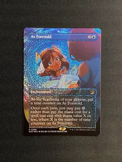 As Foretold Anime Borderless Confetti Foil R 0088 Enchanting Tales MTG NM+ - Image 1