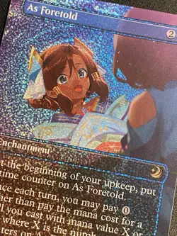 As Foretold Anime Borderless Confetti Foil R 0088 Enchanting Tales MTG NM+ - Image 3