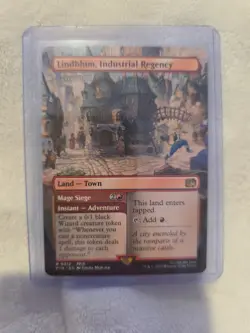 Lindblum, Indsutrial Regency 0312 Borderless Foil MTG Magic Final Fantasy - Image 1