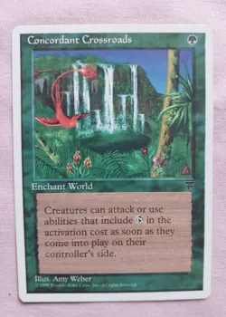 CONCORDANT CROSSROADS MAGIC THE GATHERING RARE GREEN MTG - Image 1