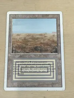 0047 MTG Scrubland Revised 3rd Edition Magic The Gathering - Image 1