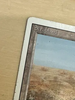 0047 MTG Scrubland Revised 3rd Edition Magic The Gathering - Image 4