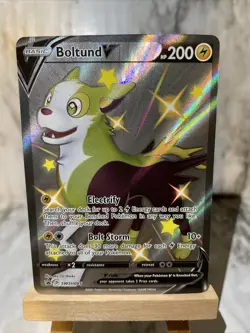 Pokemon SWSH085 Boltund V Black Star Promo Ultra Rare NM - Image 1