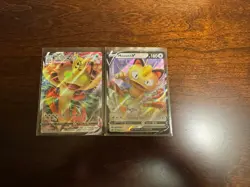 MEOWTH V & MEOWTH VMAX SWSH004 SWSH005 HOLO BLACK STAR PROMO NM POKEMON TCG SET - Image 3