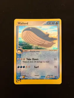Wailord 14/109 Holo Rare EX Ruby & Sapphire Vintage Pokemon TCG LP - Image 1