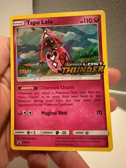 Tapu Lele - SM152 - PreRelease STAFF Pokemon Promo Sun & Moon Ultra NM 0601#104 - Image 1