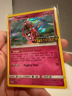 Tapu Lele - SM152 - PreRelease STAFF Pokemon Promo Sun & Moon Ultra NM 0601#104 - Image 3