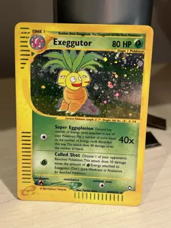 Pokemon TCG Exeggutor H10/H32 Aquapolis Holo Rare Vintage WOTC LP - Image 2