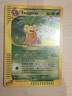 Pokemon TCG Exeggutor H10/H32 Aquapolis Holo Rare Vintage WOTC LP - Image 3