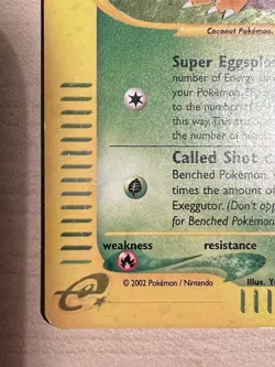 Pokemon TCG Exeggutor H10/H32 Aquapolis Holo Rare Vintage WOTC LP - Image 4