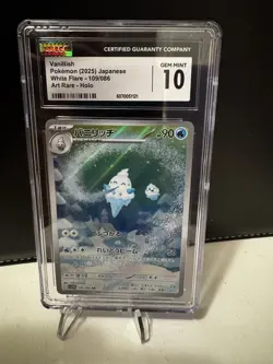 2025 POKEMON JAPANESE SV11W-WHITE FLARE ART RARE #109 VANILLISH CGC 10 #109 - Image 3