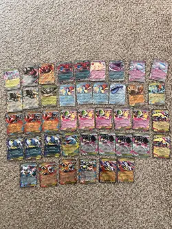40 Pokemon TCG English Bulk EX Holo Lot Include Mega Lucario, Venusaur & Others - Image 1