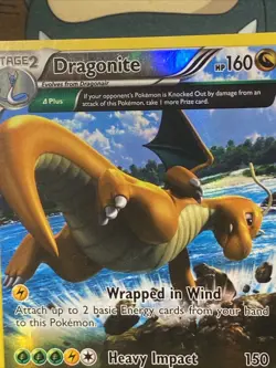 Pokemon TCG Dragonite (52 Delta) 52/108 Roaring Skies Full Art Reverse Holo 2015 - Image 2