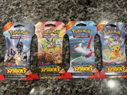 Pokemon TCG Surging Sparks Sleeved Booster Packs 30 PACKS TOTAL LOT OF 30 - Image 2