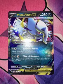 Mega Absol ex 086/132 Mega Evolution Holo Double Rare Near Mint English Pokemon - Image 2