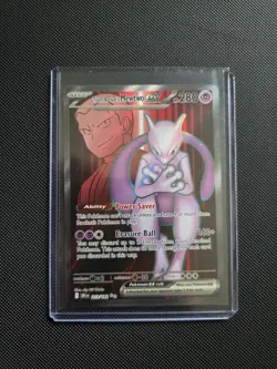 Team Rocket's Mewtwo ex 213/182 Sv10: Destined Rivals Holo Pokemon TCG - Image 1