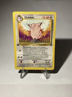 Pokemon TCG Clefable Jungle 17/64 Regular 1st Edition Rare LP/NM - Image 1