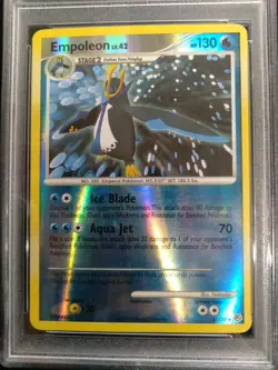 Graded PSA 5 2007 Pokemon EMPOLEON #4 REV.FOIL Diamond & Pearl - Image 2