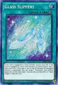 Yugioh - Glass Slippers - 1st Edition Secret Rare NM - Free Holographic Card - Image 1