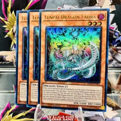 3x Yugioh Playset Tenpai Dragon Fadra MP25-EN183 Ultra Rare 1st Ed Near Mint - Image 1