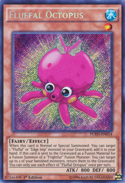 YUGIOH FLUFFAL OCTOPUS SECRET RARE 1ST EDITION NEAR MINT FUEN-EN014 - Image 1