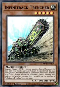 Infinitrack Trencher - Super Rare 1st Edition MP20-EN210 - NM - YuGiOh - Image 1