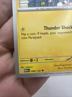 Magneton 046/132 Non Holo Mega Evolution Common Pokemon 2025 TCG Card NM - Image 5